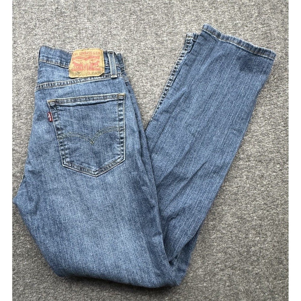 Levis 559 Jeans Mens Sz 30x32 Blue Medium Wash Relaxed Straight Denim Stretch